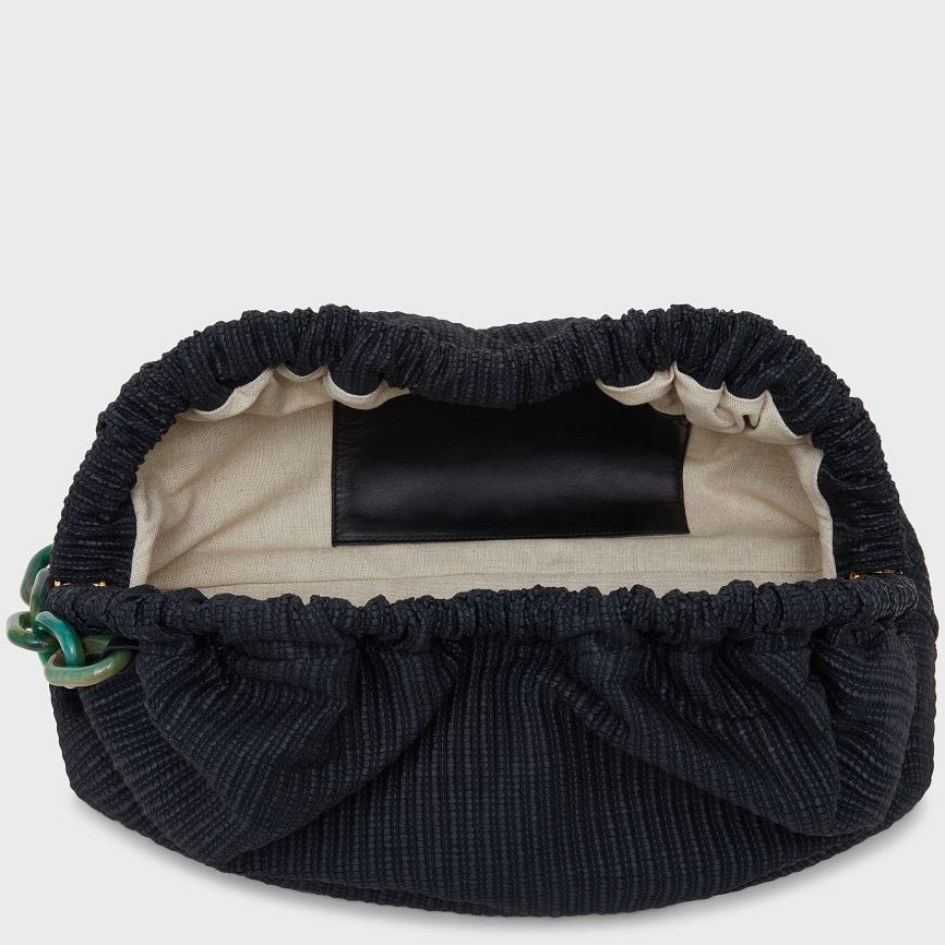 Women's Mansur Gavriel Twist Cloud Clutch Bags Black | AU 2468EU